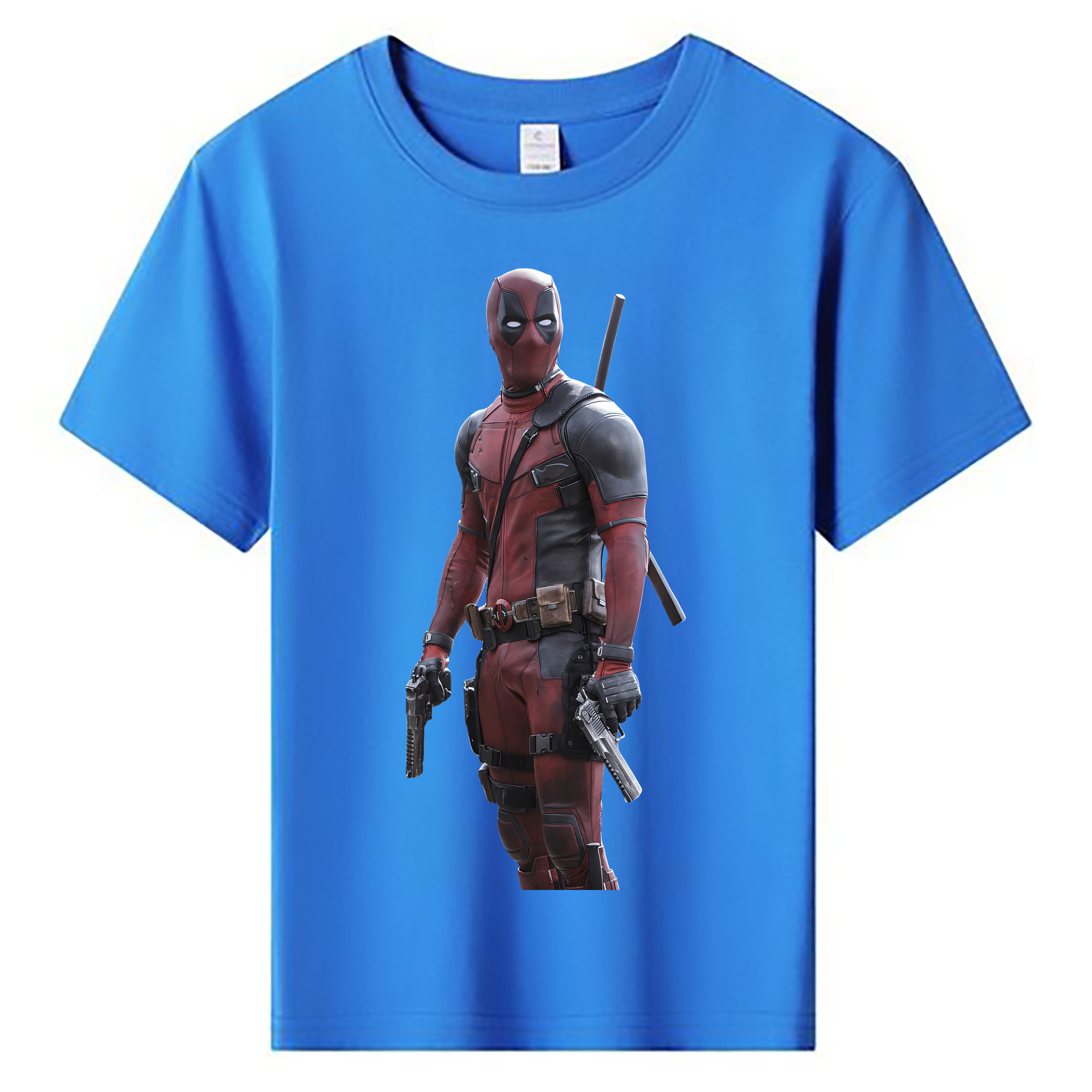 （画像用） Deadpool デッドプール 綿100％キッズTシャツ（フロントプリント）